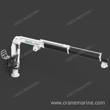 OUCO sells 0.98T5M hydraulic telescopic boom yacht crane with beautiful style